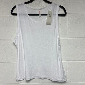 Mono B Light White Tank Top